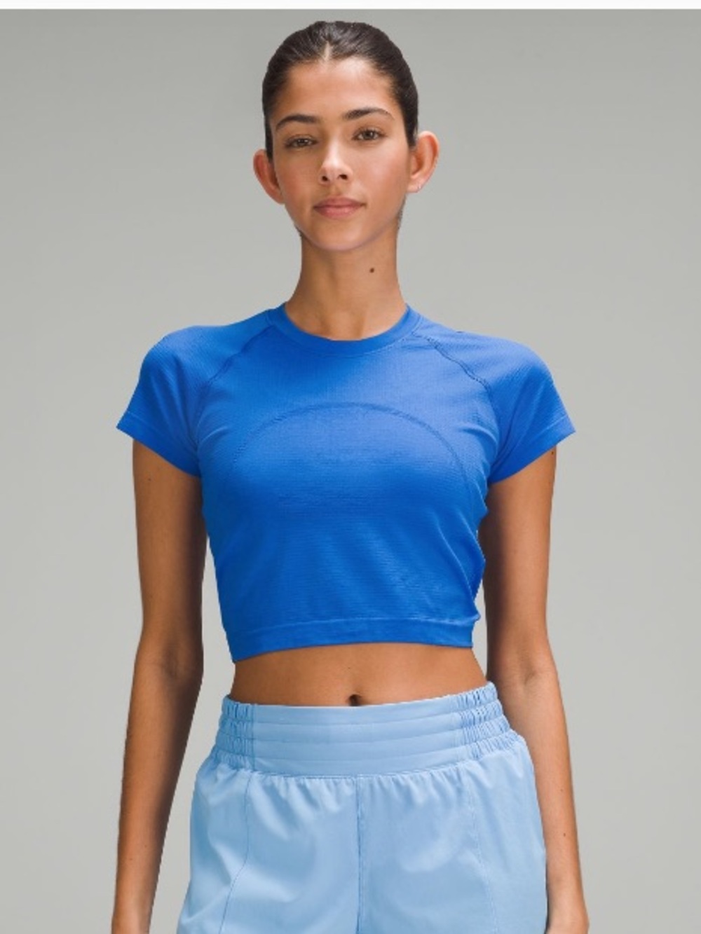 Lululemon Swiftly Tech Cropped Short-Sleeve
Shirt 2.0 | size 8